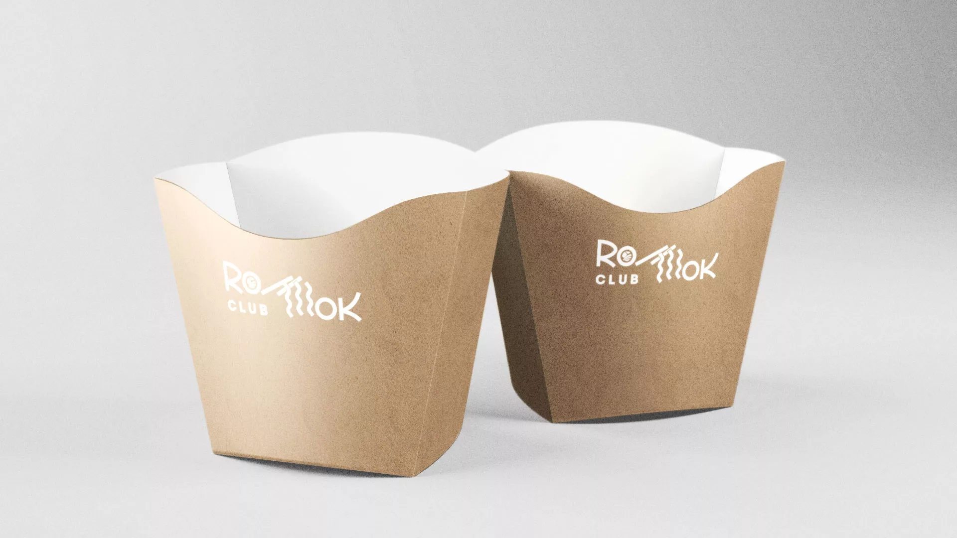 Создание логотипа суши-бара «Roll Wok Club» в Хилоке