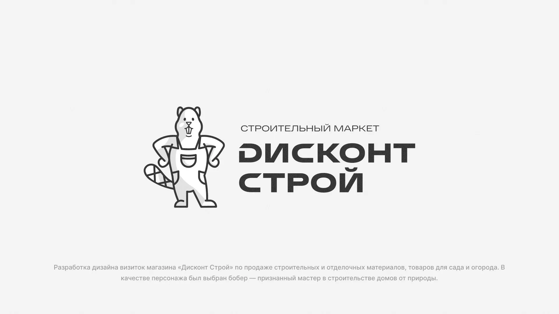 Разработка дизайна визиток магазина «Дисконт Строй» в Хилоке